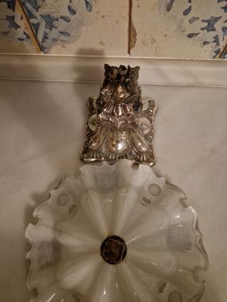 Frutero cristal y Plata