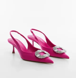 Zapatos joya en punta con pedrería Strass
