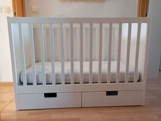 Cuna Ikea Stuva Blanca con Cajones