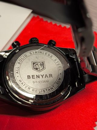 Orologio Benyar Cronografo BY-5106M Nero/Argento