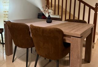 Conjunto mesa extensible y 4 sillas comedor