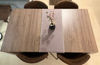 Conjunto mesa extensible y 4 sillas comedor