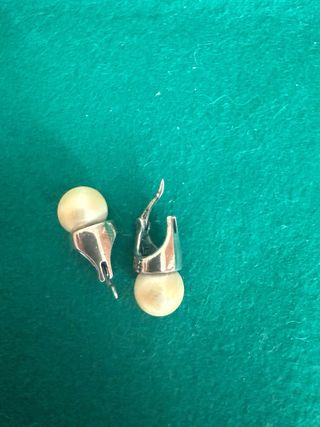 Pendientes Plata Perla(925