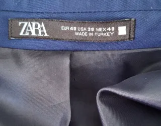 Traje de hombre azul