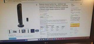 Calefactor Rowenta Silencioso Como Nuevo