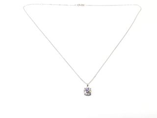 collar oro 18k con diamante de laboratorio 23cm