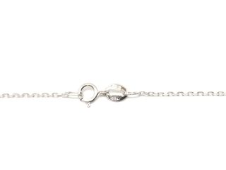 collar oro 18k con diamante de laboratorio 23cm