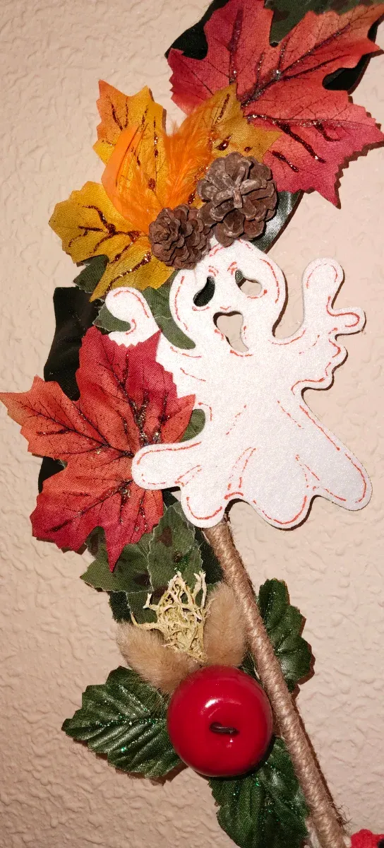 Macramé adorno bruja  hilo, Halloween