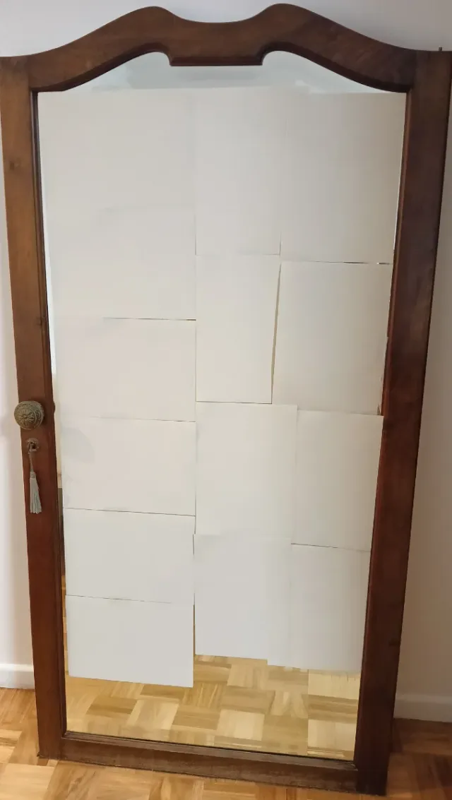 Espejo antiguo madera rústico