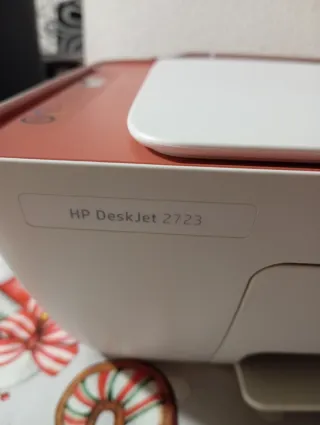 Impresora HP 2723 Rosa y Blanca