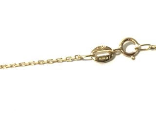 collar oro 18k con piedra con diamante de laboratorio 19.5cm
