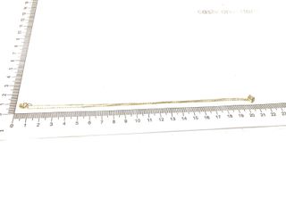 collar oro 18k con piedra con diamante de laboratorio 19.5cm
