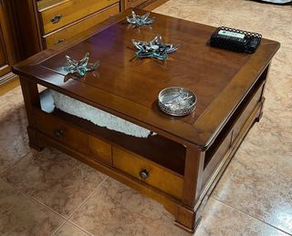 Mesa de centro madera maciza