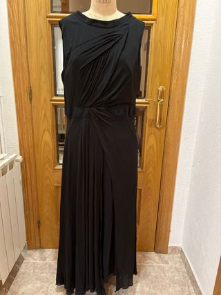 Vestido largo seda Karen Millen negro