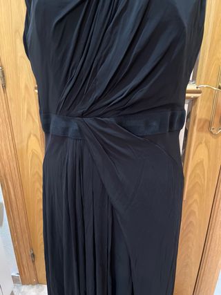 Vestido largo seda Karen Millen negro