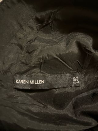 Vestido largo seda Karen Millen negro
