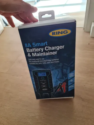 Cargador Batería Coche Ring 8A 12V/24V