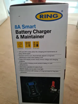 Cargador Batería Coche Ring 8A 12V/24V
