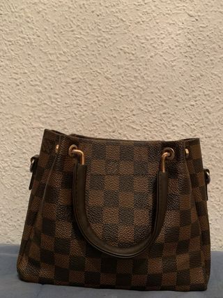 Bolso de mano con estampado de cuadros