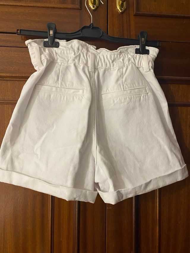 Shorts Zara Baggy Blancos