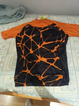 Maillot Ciclismo Naranja Negro XXL