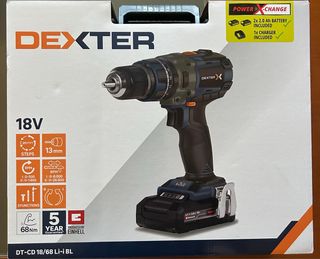 Taladro Dexter 18V con 2 baterías