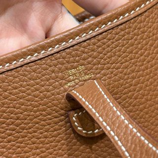 Hermes Evelyne 16 Bolso Marrón Dorado
