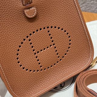 Hermes Evelyne 16 Bolso Marrón Dorado