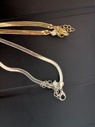 Colgante elegante oro y plata