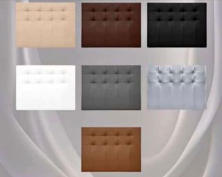 Base de cama tapizada con cabecero