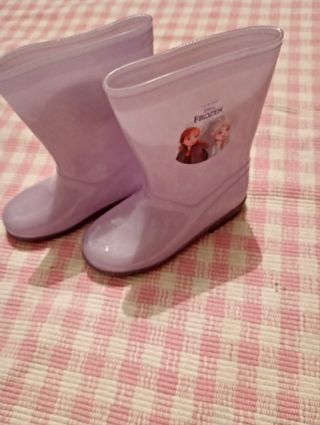 Botas de agua niña Frozen moradas