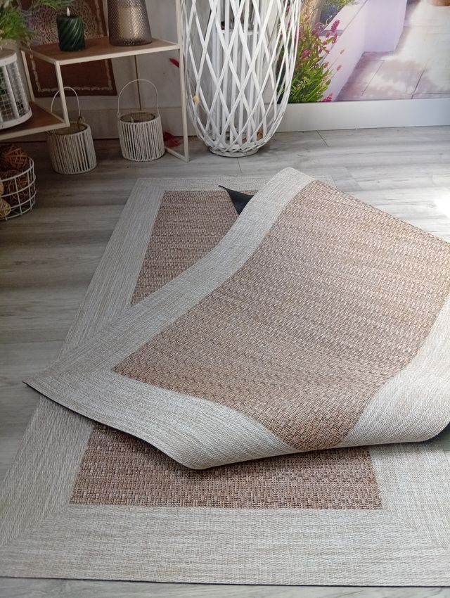 Tappeto in vinile premium beige/marrone 60 x120