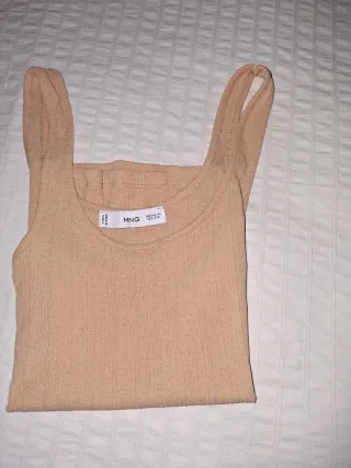Camiseta Mango Beige Talla XS