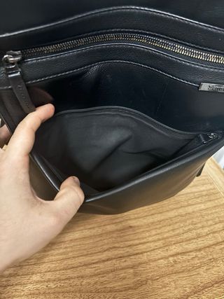 Mochila Samsonite Cuero Negro 15”