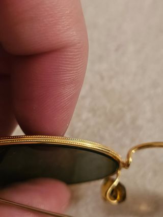 Gafas Ray-Ban Ovaladas Vintage Dorado bausch&lomb