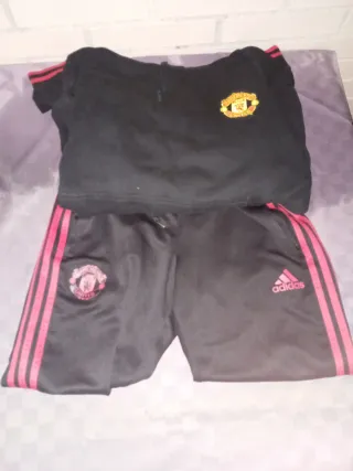 Chándal Adidas Manchester United Negro/Rojo