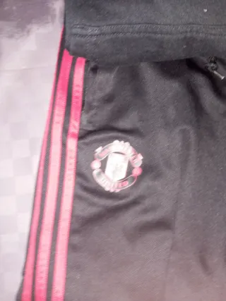 Chándal Adidas Manchester United Negro/Rojo