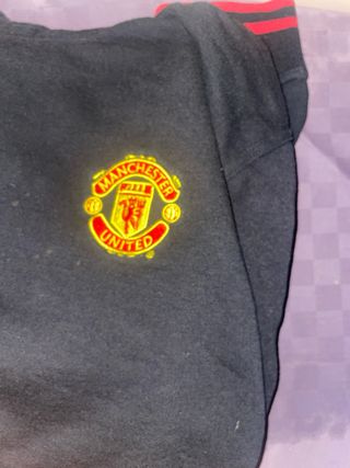 Chándal Manchester United Adidas Negro/Rojo