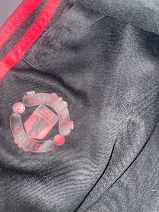 Chándal Manchester United Adidas Negro/Rojo