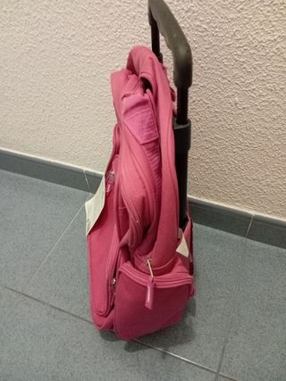 Mochila Ruedas Rosa Sin Estrenar