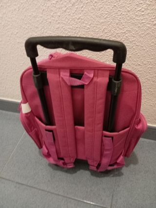 Mochila Ruedas Rosa Sin Estrenar