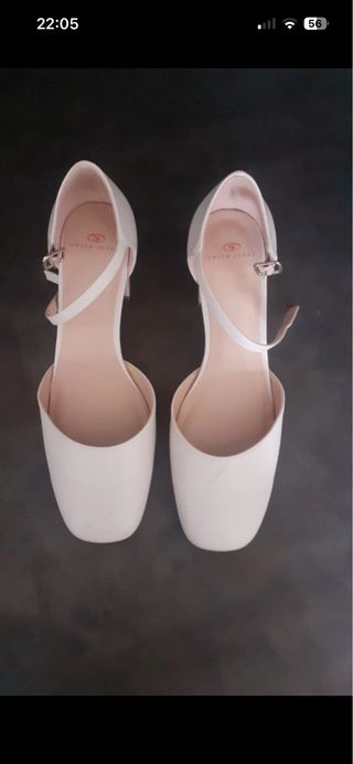 Scarpe décolleté panna beige con cinturino