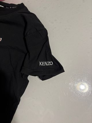 Camiseta Kenzo Negra Talla M Tigre Bordado