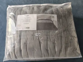 Colcha Edredón Gris 180cm