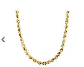 Cadena Salomónica de oro de 18 kilates.
