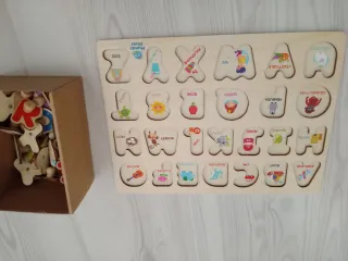 Puzzle Abecedario Madera Mundo Diver