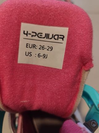 Patines infantiles ajustables unicornio