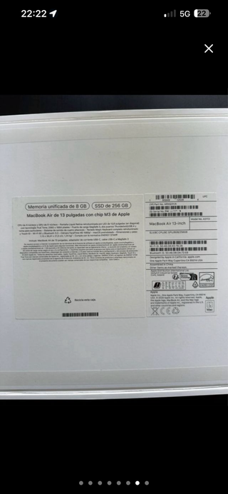MacBook Air M3 256GB Plata