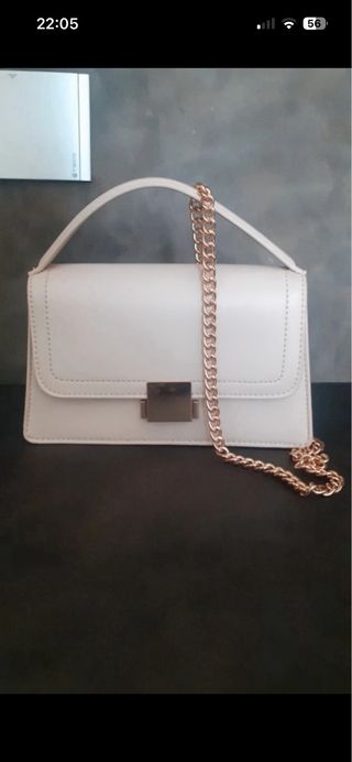 Set scarpe e borsetta panna