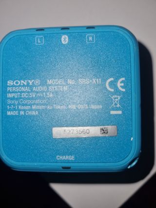 Altavoz Bluetooth Sony Azul